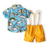 Boys Summer Cartoon Dinosaur Beach Wind Set